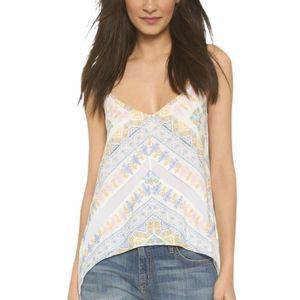 BCBGMAXAZRIA Cora Multicoloured Asymmetrical Top